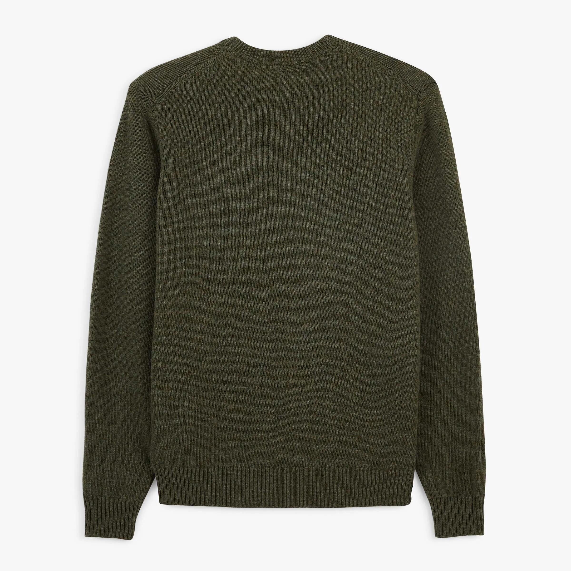 Pull laine col rond vert mousse Madani SBPLAY 3/6
