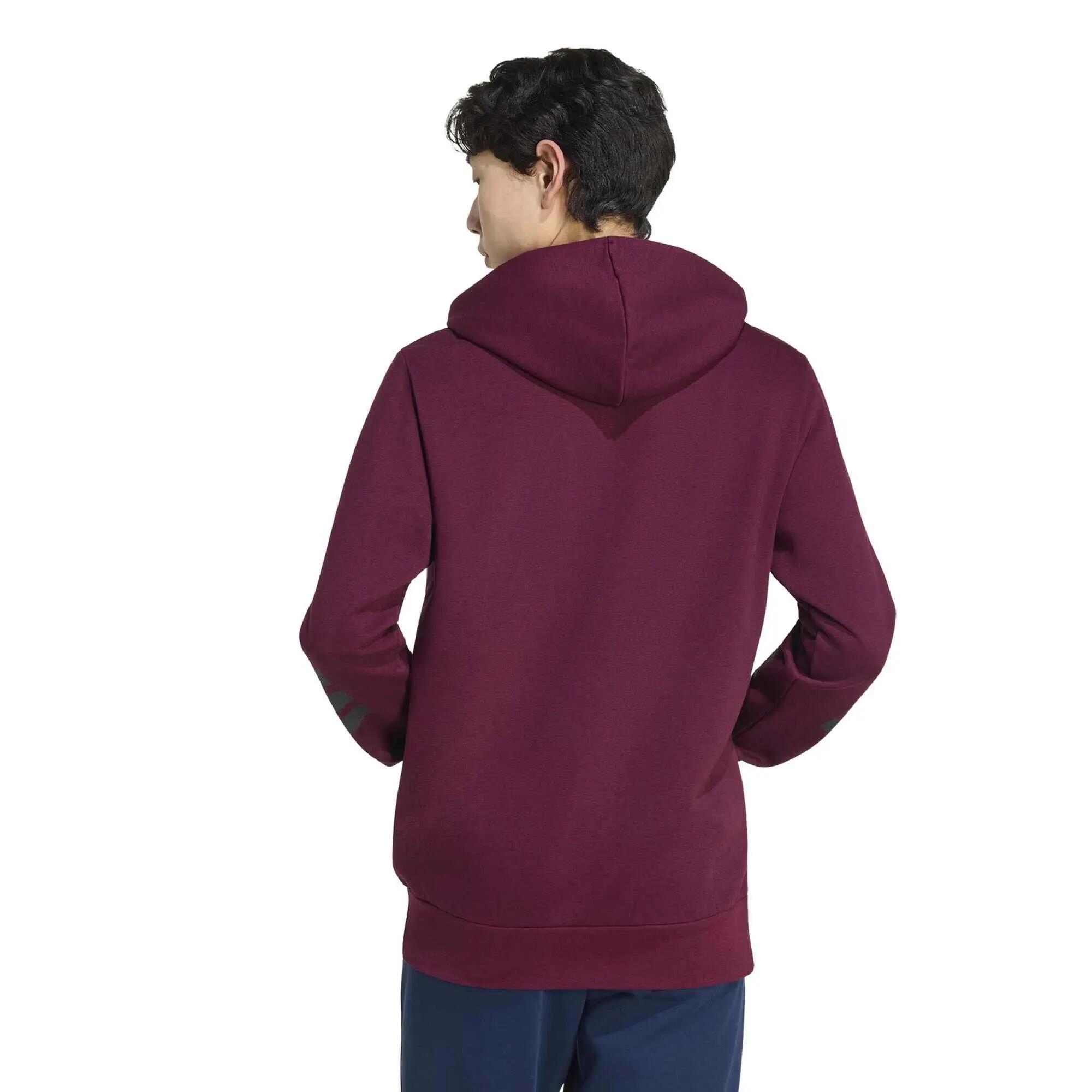 Bluza Z Kapturem Adidas Sport M Fl 3S Hd Swt Dorośli 3/5