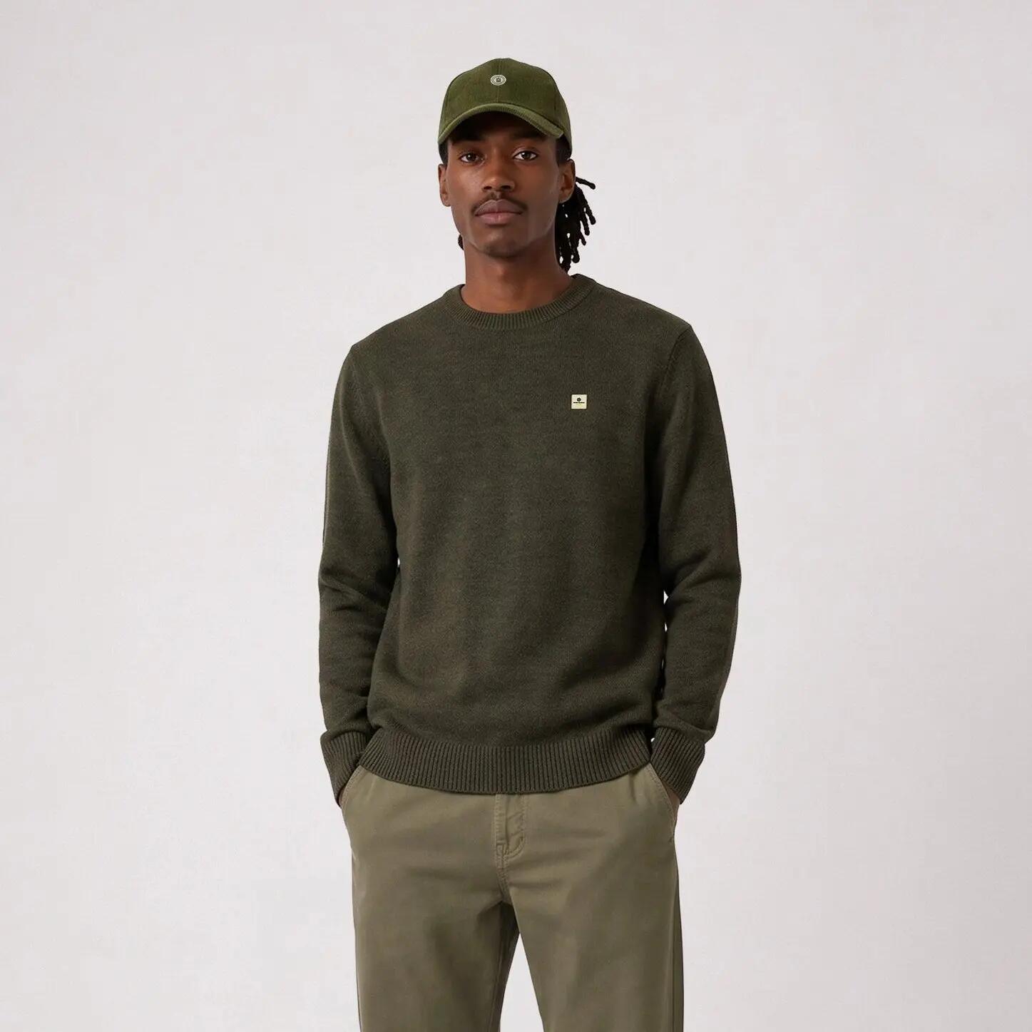 Pull laine col rond vert mousse Madani SBPLAY 2/6