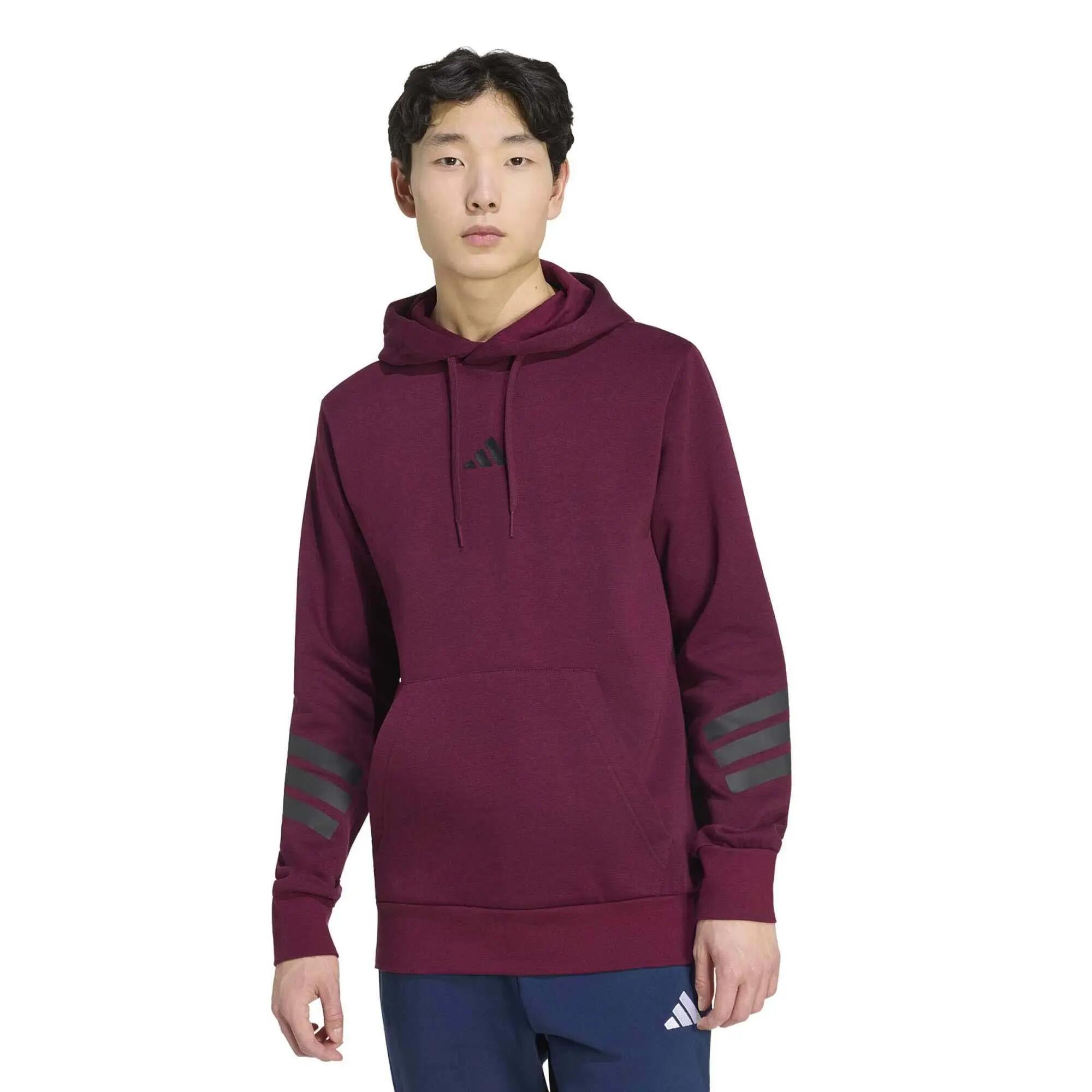 Bluza Z Kapturem Adidas Sport M Fl 3S Hd Swt Dorośli 2/5