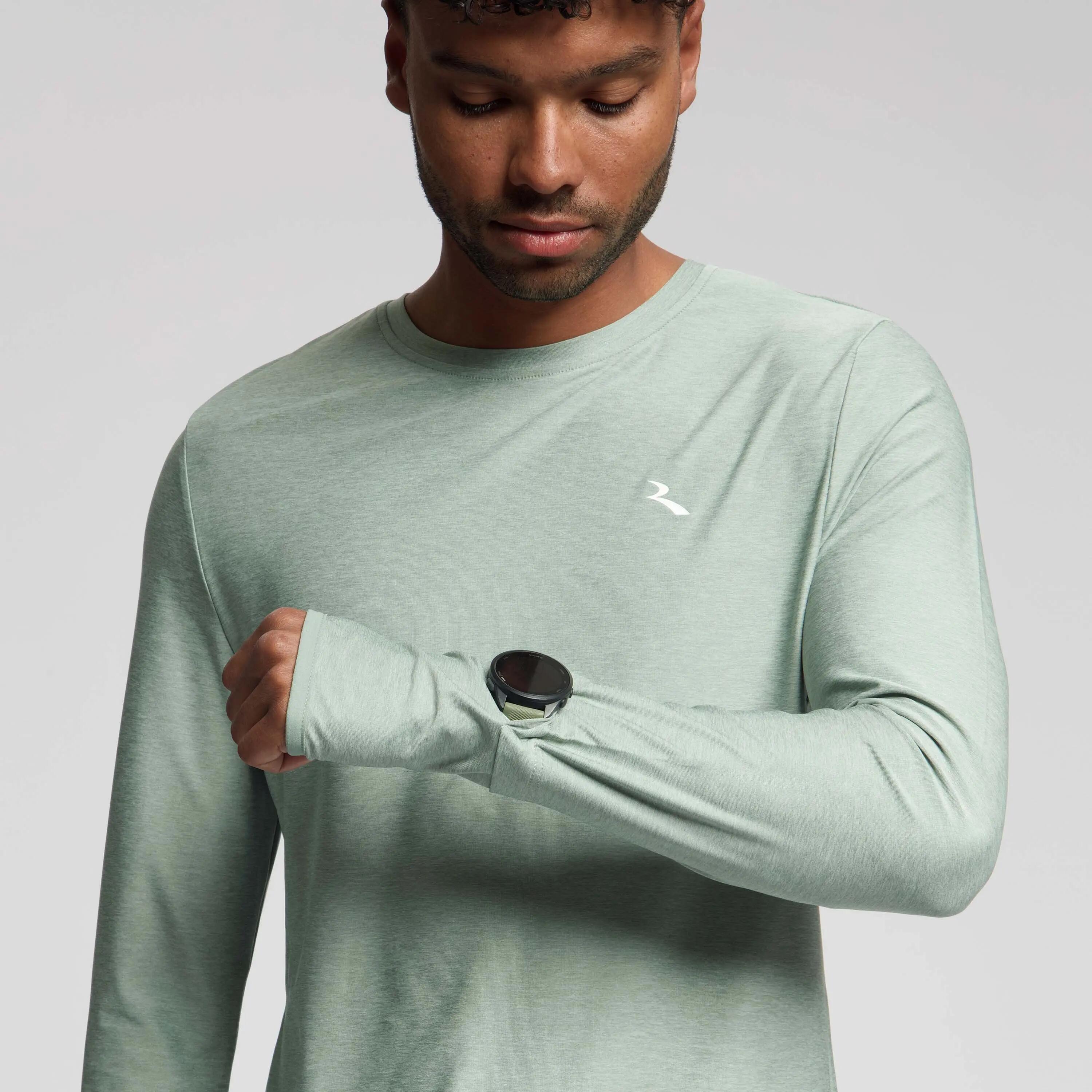 Maglia running a manica lunga Uomo Essential 5/6