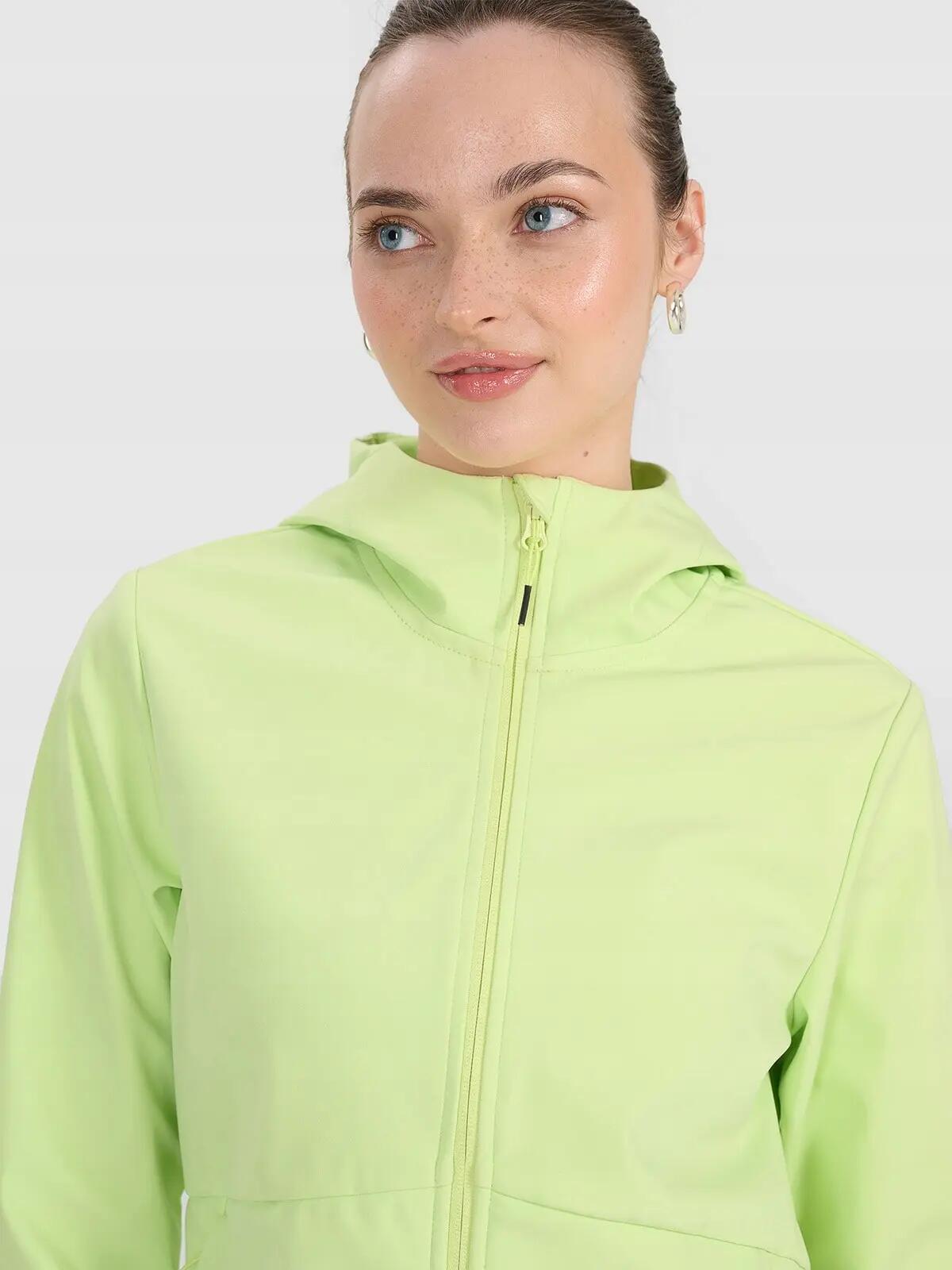 KURTKA DAMSKA 4F SOFTSHELL WIATRODPORNA         ZIELONA 4/13