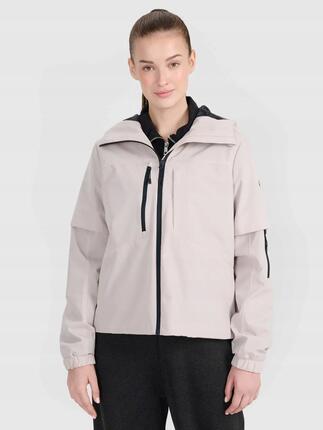 Damen Jacke 4F Übergangsjacke Membran 5 mit Kapuze Grau