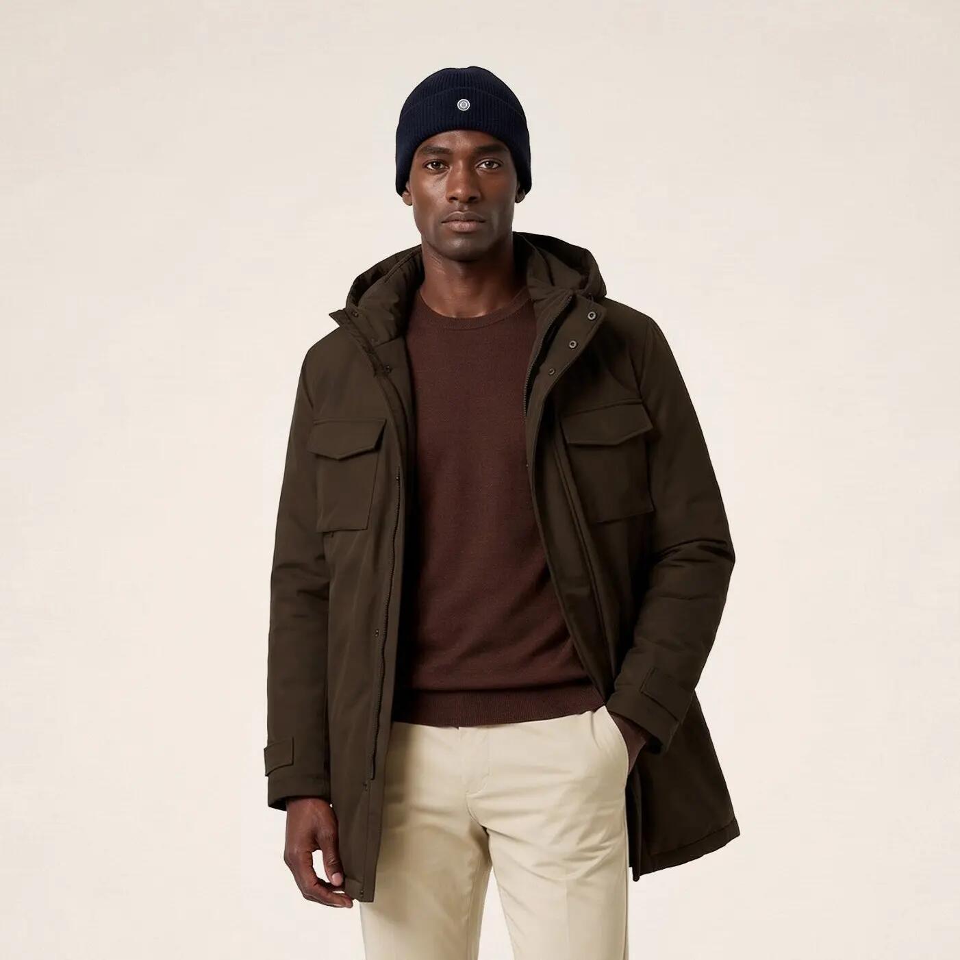 Parka à capuche marron Laurent 2/6