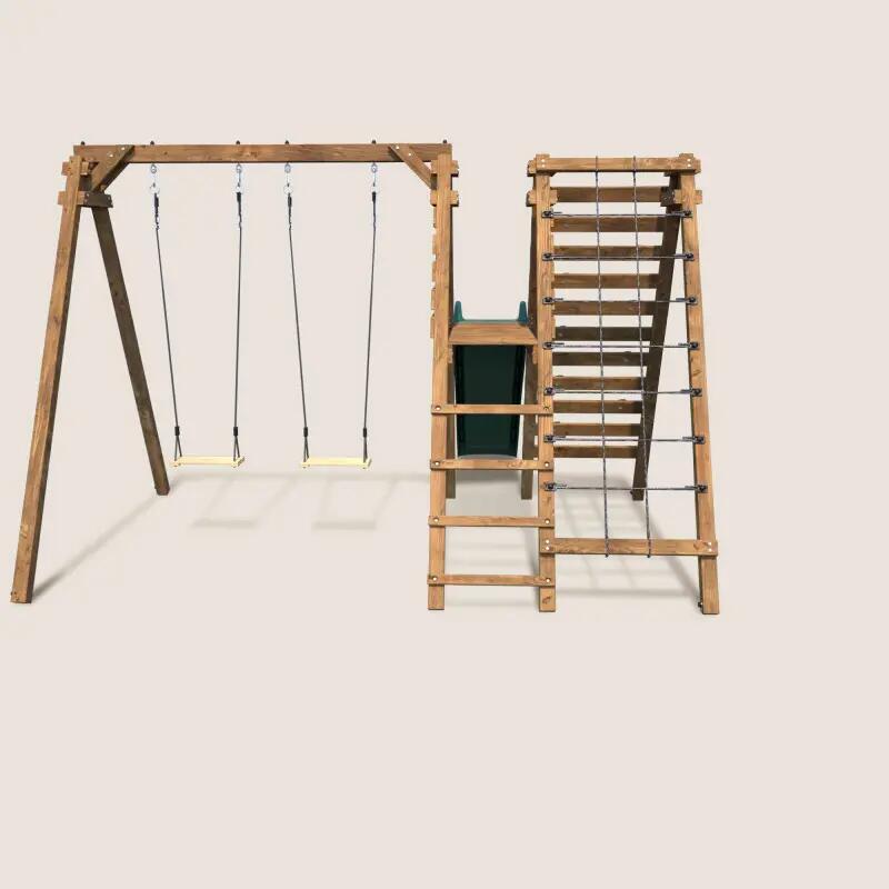Aire de jeux avec tipi et toboggan APOLLON 2/5