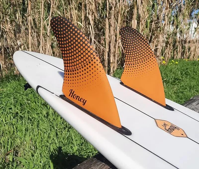 Quillas Honey Twin Fin Pivot HC Orange Black 2/2
