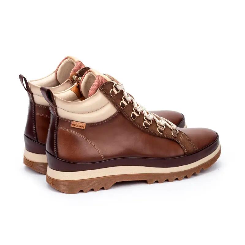 Platte Enkellaarzen Dames Pikolinos W3w-8564 Bruin 4/4