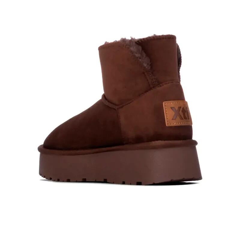 Bottines Plates Femme Xti  Marron 3/4