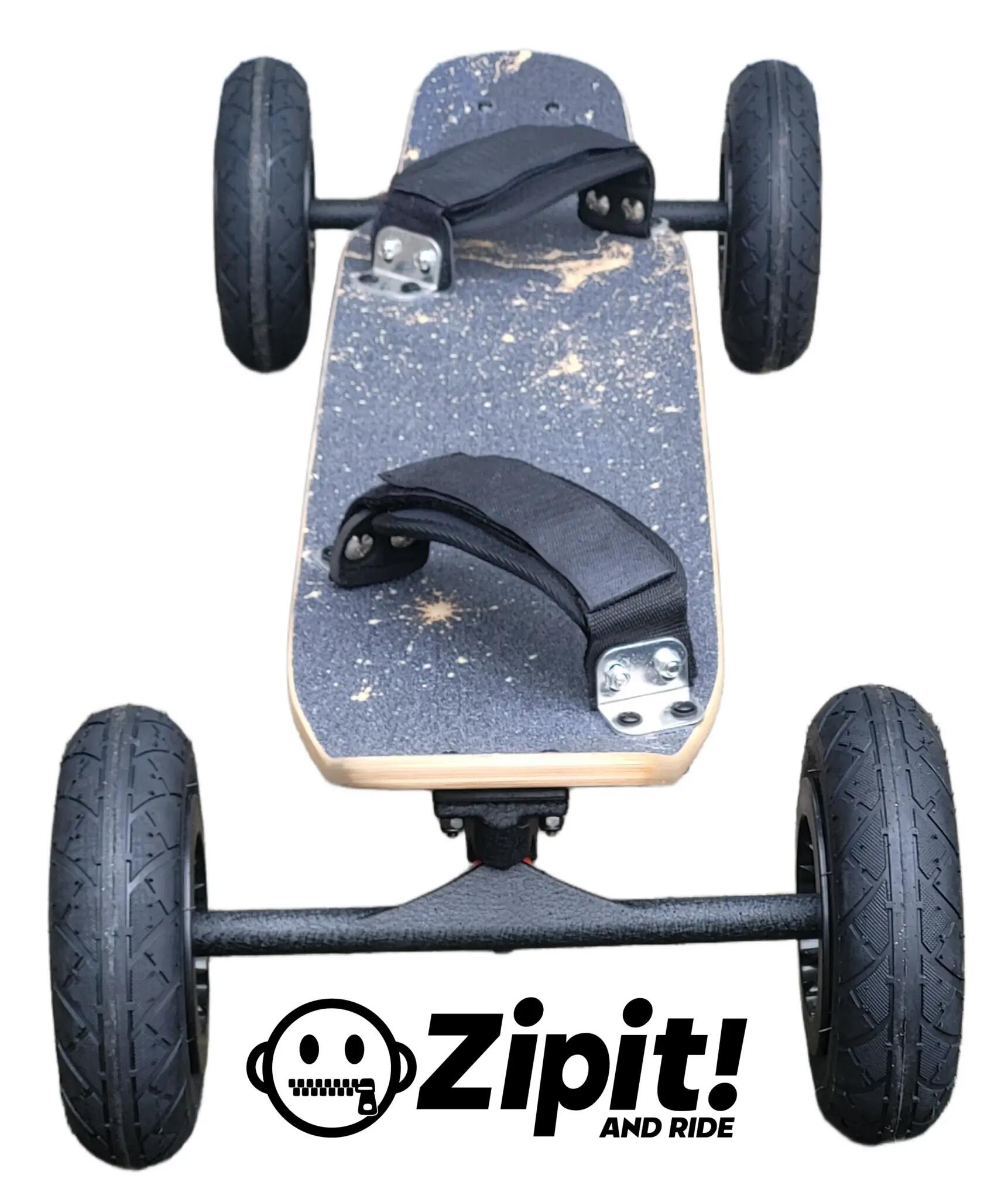 Zipit Stardust Mountainboard, 94 cm lang, 20 cm breit, mit Luftreifen 3/4