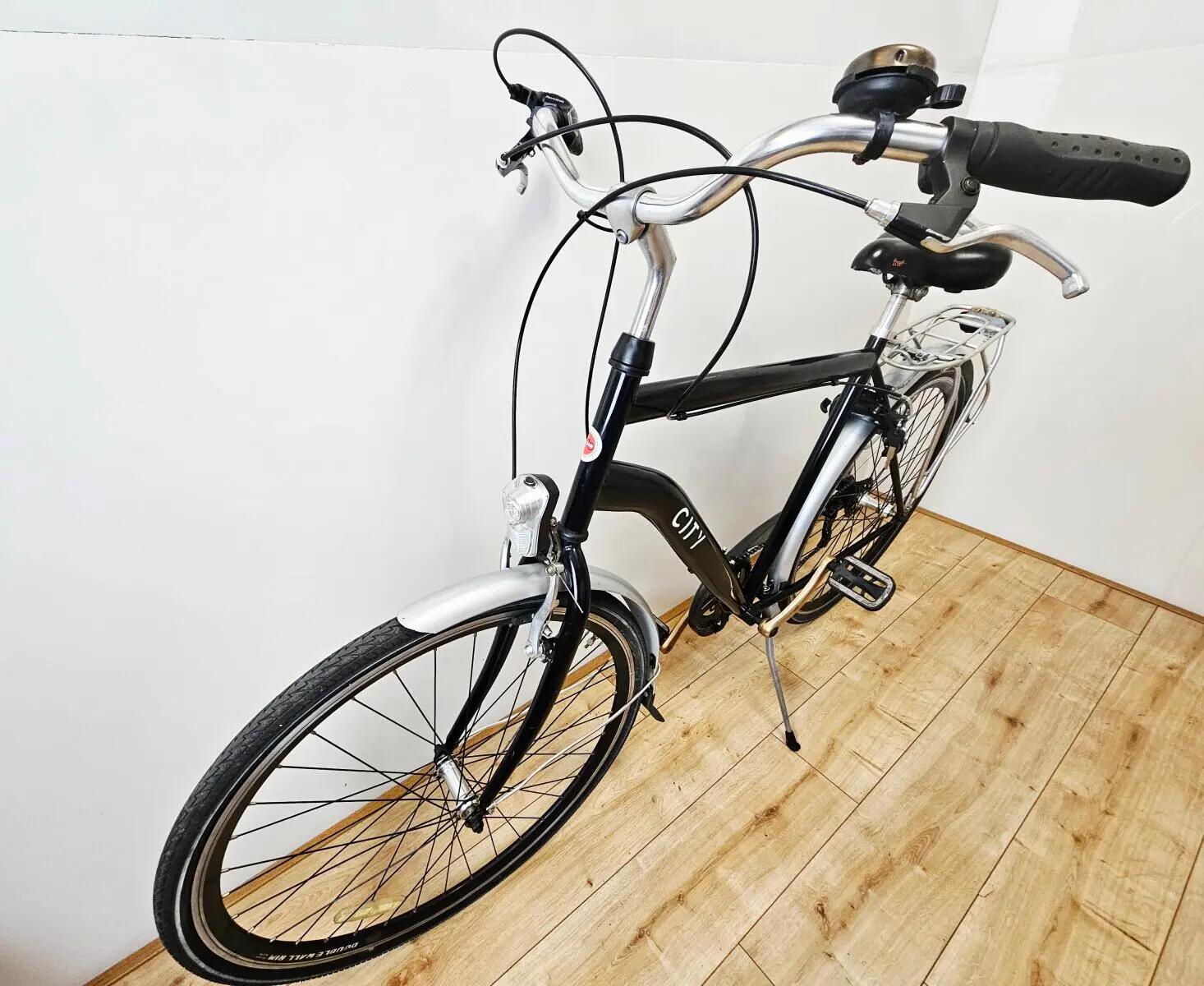 Popal trekking/hybride bike, zwart 1/6