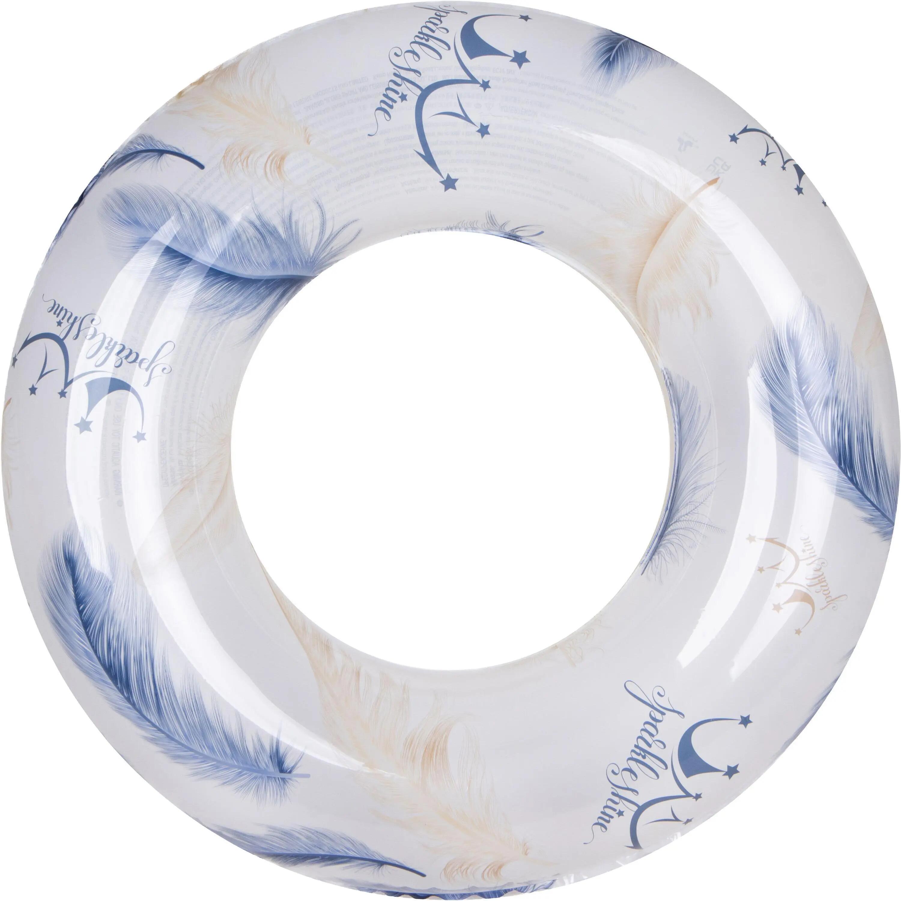 Schwimmring blau-weiß Ø90cm aufblasbar mit Sicherheitsventil, 2 Designs sortiert 3/7