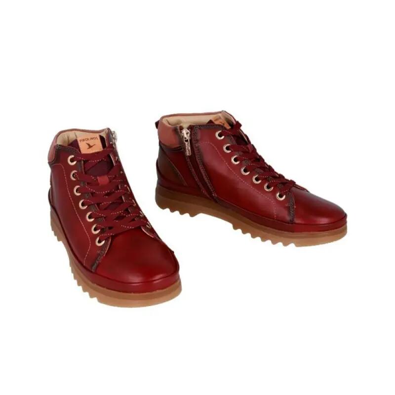 Botines Planos Mujer Pikolinos W3w-8825 Burdeos 4/4