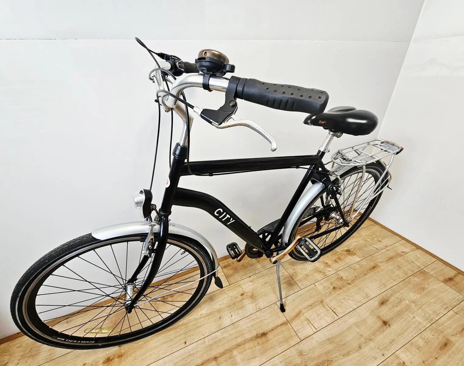 Popal trekking/hybride bike, zwart 2/6