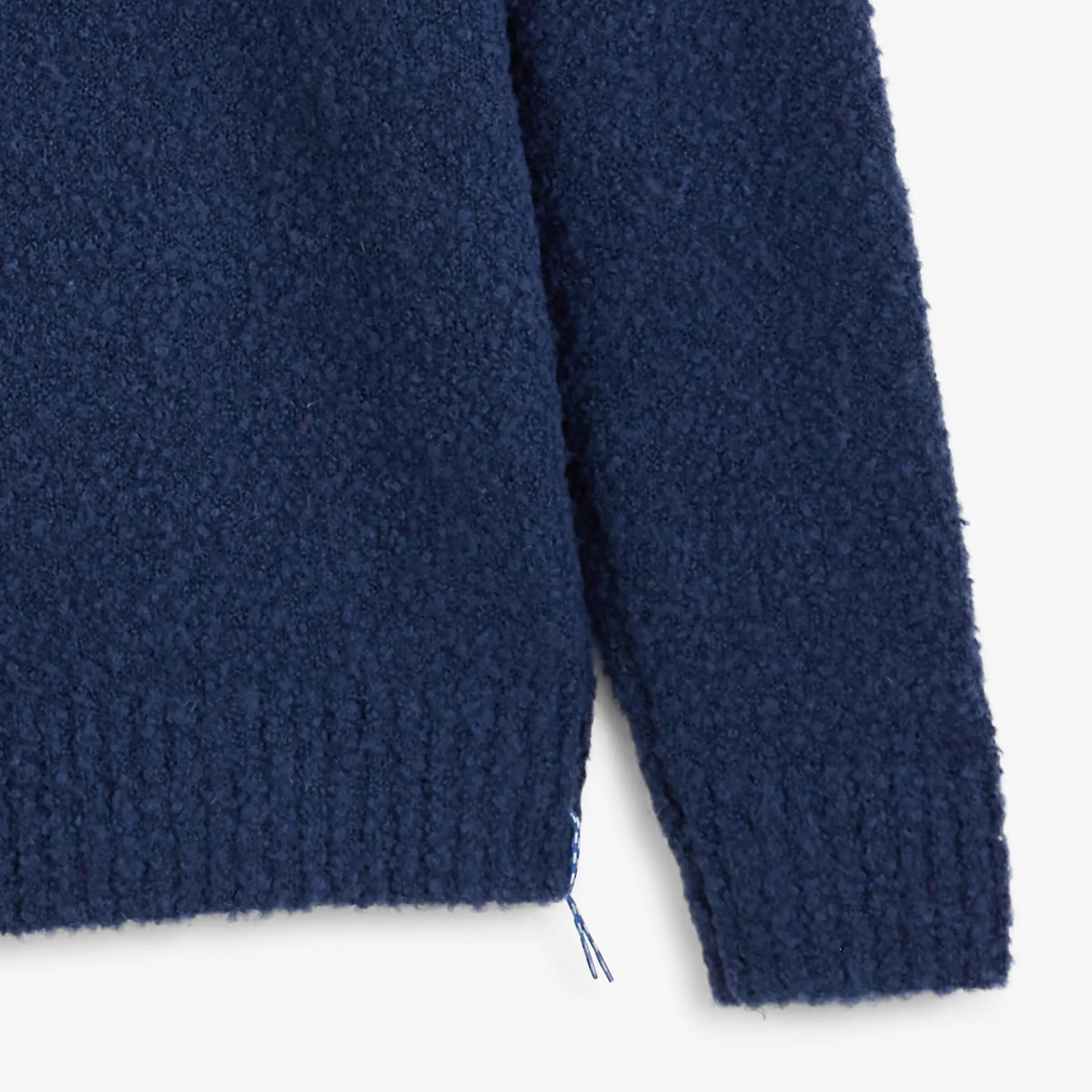 Pull laine bouclette col rond bleu indigo Murray SBPLAY 5/6