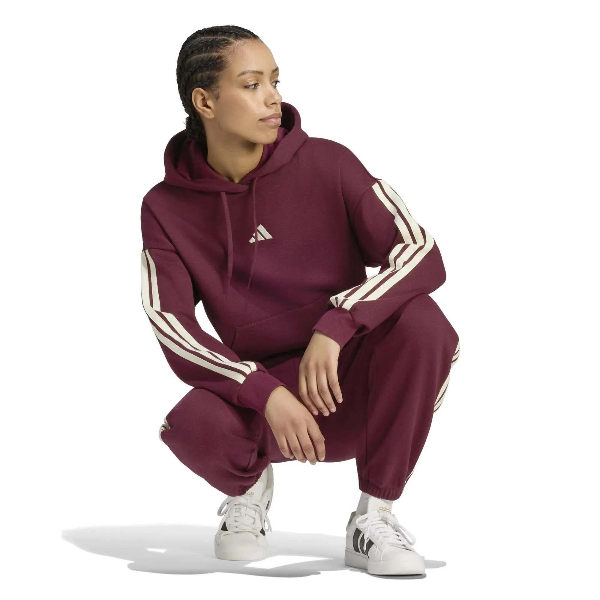 Sweat Adidas Sport W 3S Fl Hd Femme 4/5