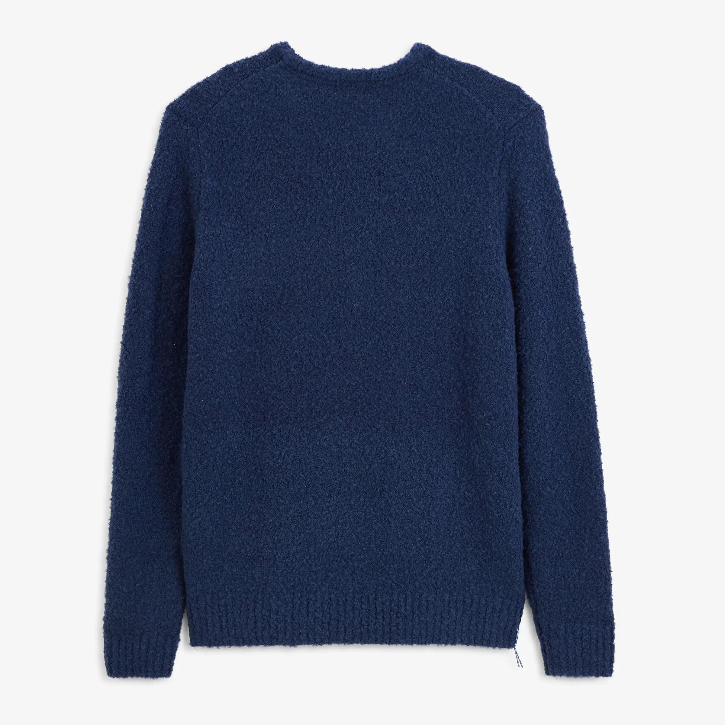 Pull laine bouclette col rond bleu indigo Murray SBPLAY 3/6
