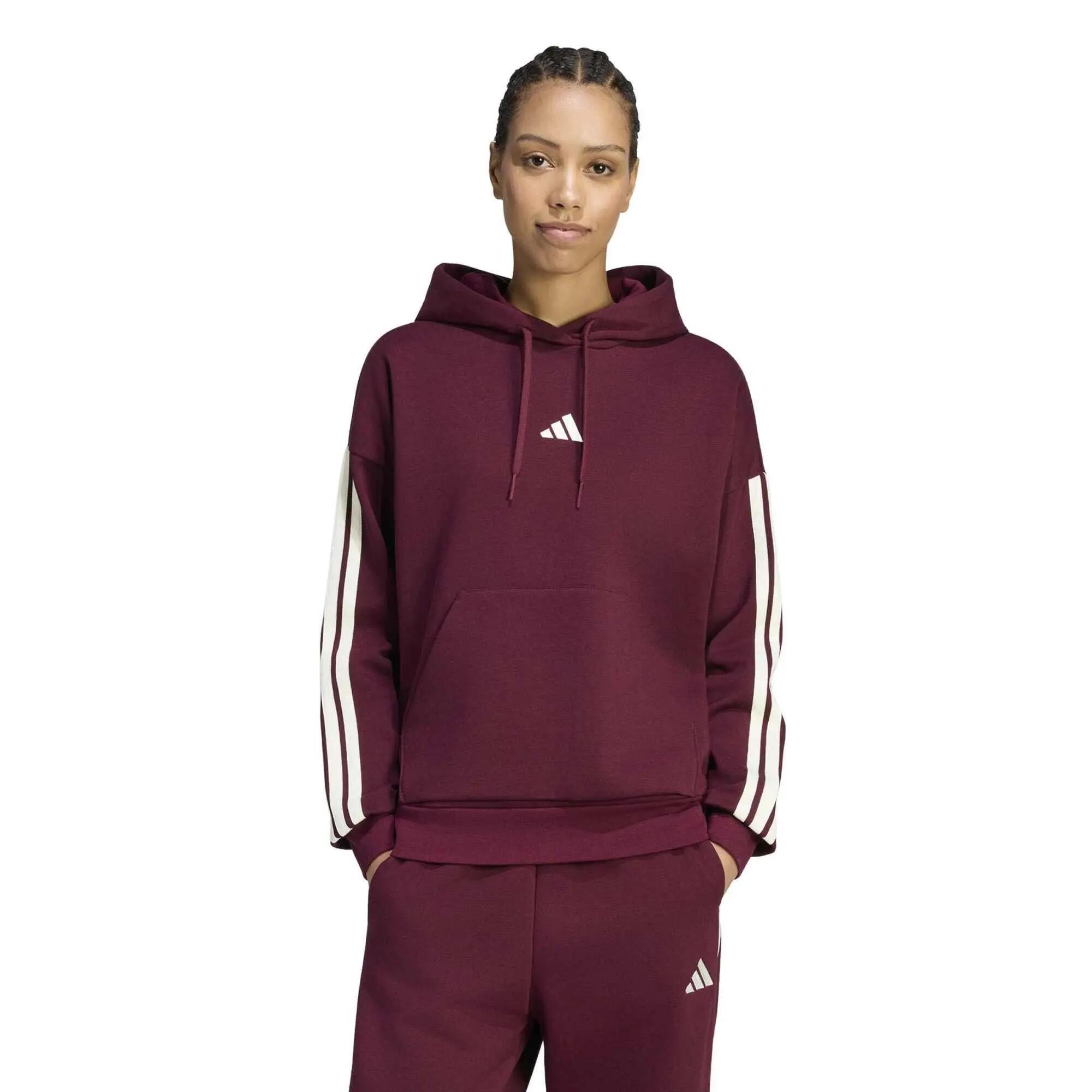 Sweat Adidas Sport W 3S Fl Hd Femme 2/5