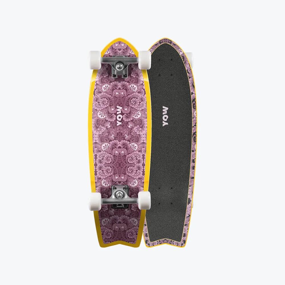 Cruiser - skateboard - compact, sensation surf - Pinfish - multicolore 3/4