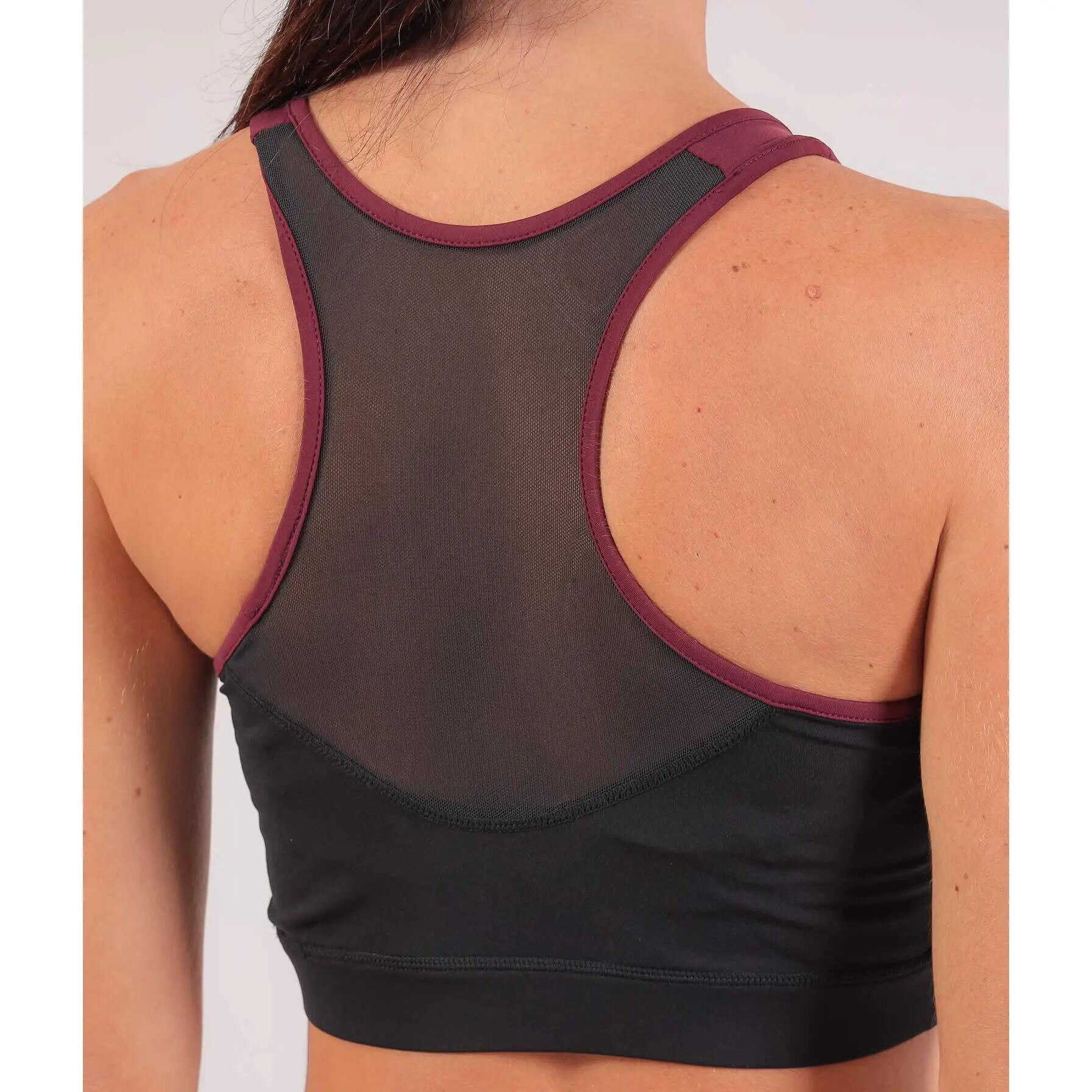 Top - reggiseni sportivi donna givova nero/ciliegia 2/3