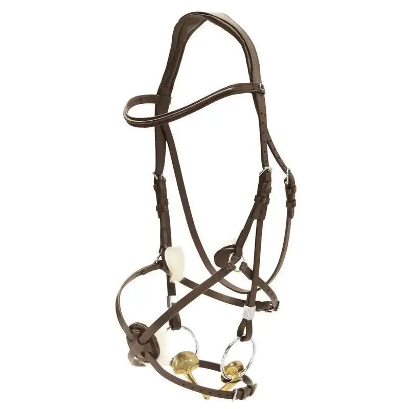 Bridons équitation pour cheval Stübben muserolle mexicaine Pro-Jump Slide&Lock 2/2