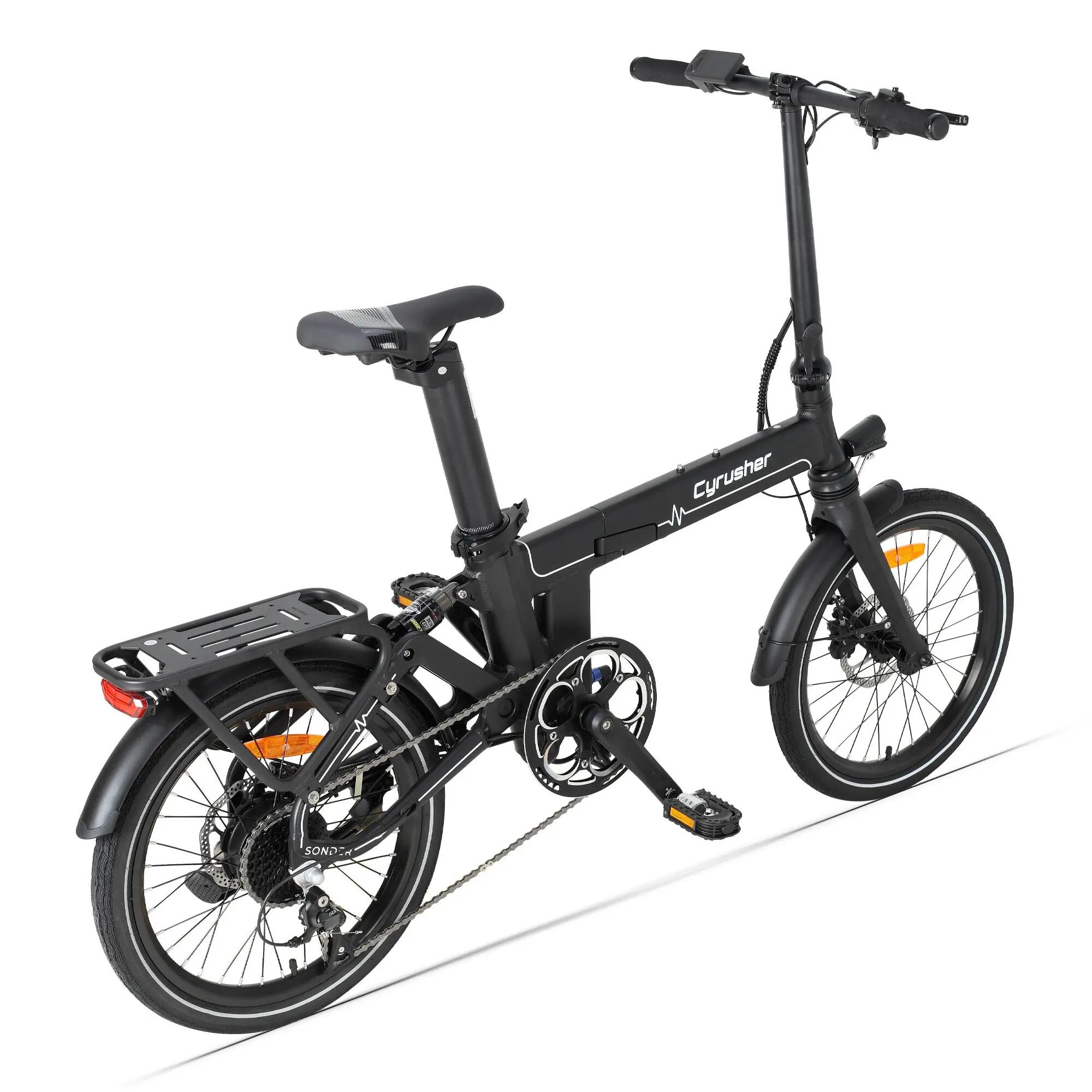 Sonder Faltbares Elektrofahrrad mit Vollfederung und 48V 10Ah Akku 40Nm 3/6