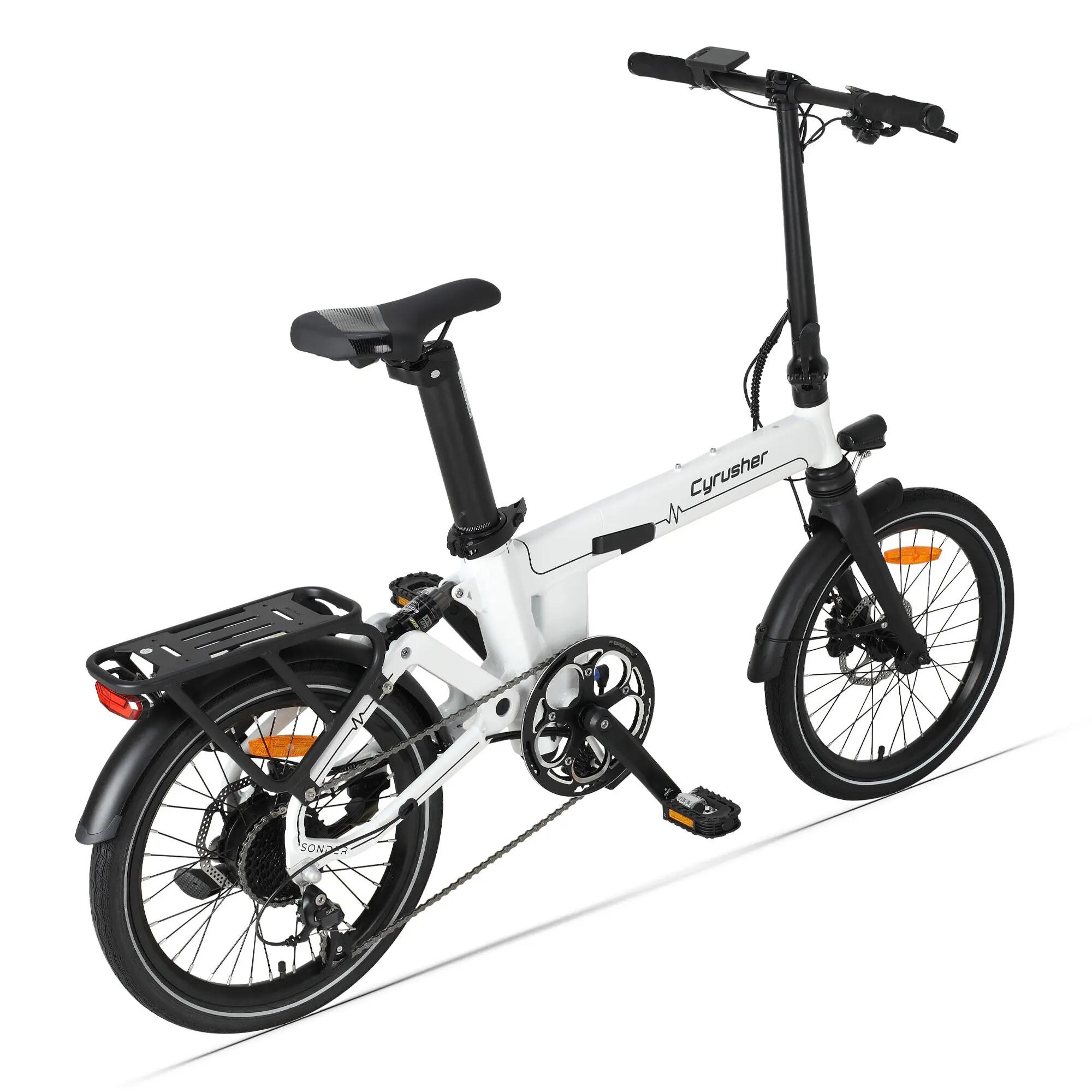 Sonder Faltbares Elektrofahrrad mit Vollfederung und 48V 10Ah Akku 40Nm 2/6