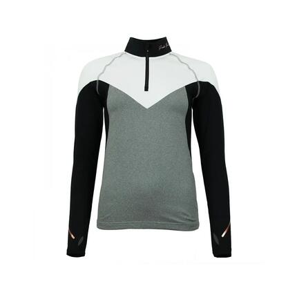 T-shirt 1ere peau avec zip femme Peak Mountain