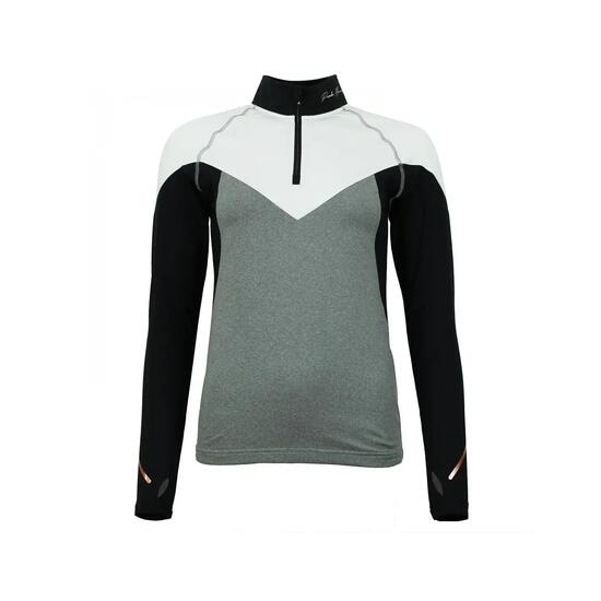 T-shirt 1ere peau avec zip femme Peak Mountain