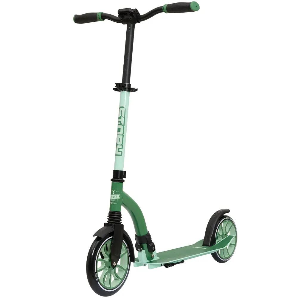 Trottinette - Scooter - Unisexe - pliable, suspendue - Story Big Wheel - verte 2/4