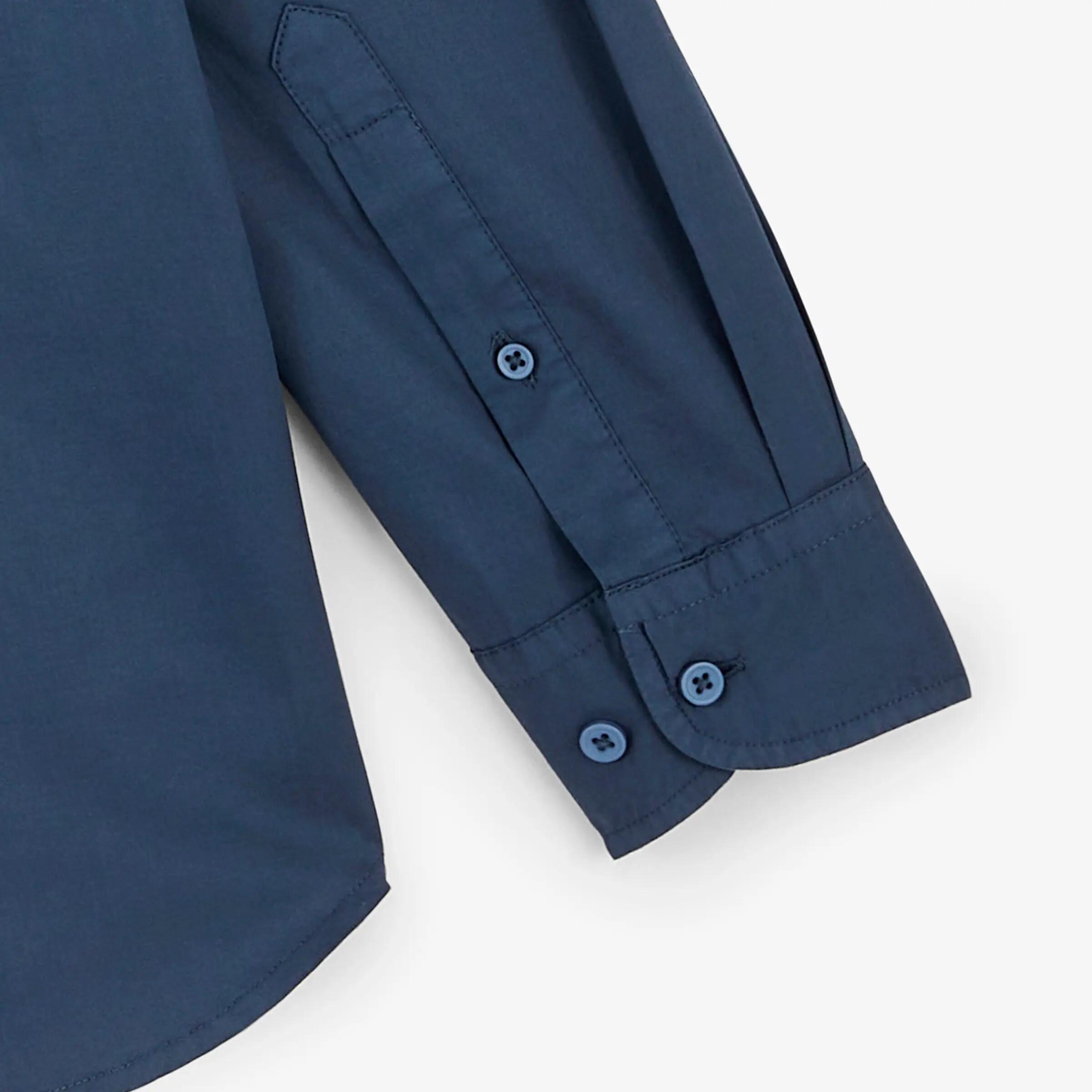 Chemise manches longues twill stretch bleu SBPLAY 5/6