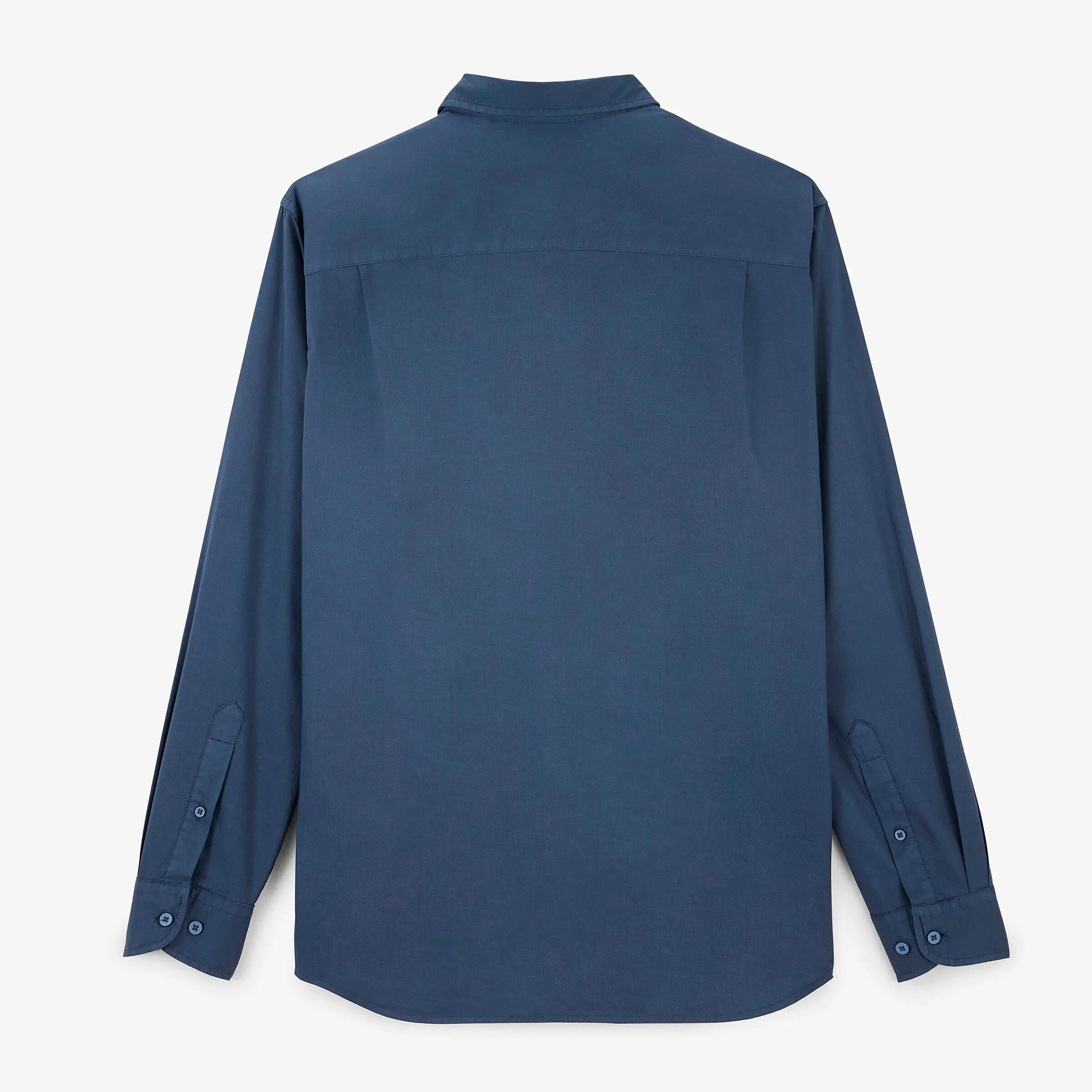 Chemise manches longues twill stretch bleu SBPLAY 3/6