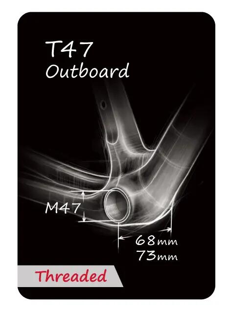 Suport TOKEN BB47R29 – T47 OUTBOARD (M47 x 68 / 73 mm) 2/3