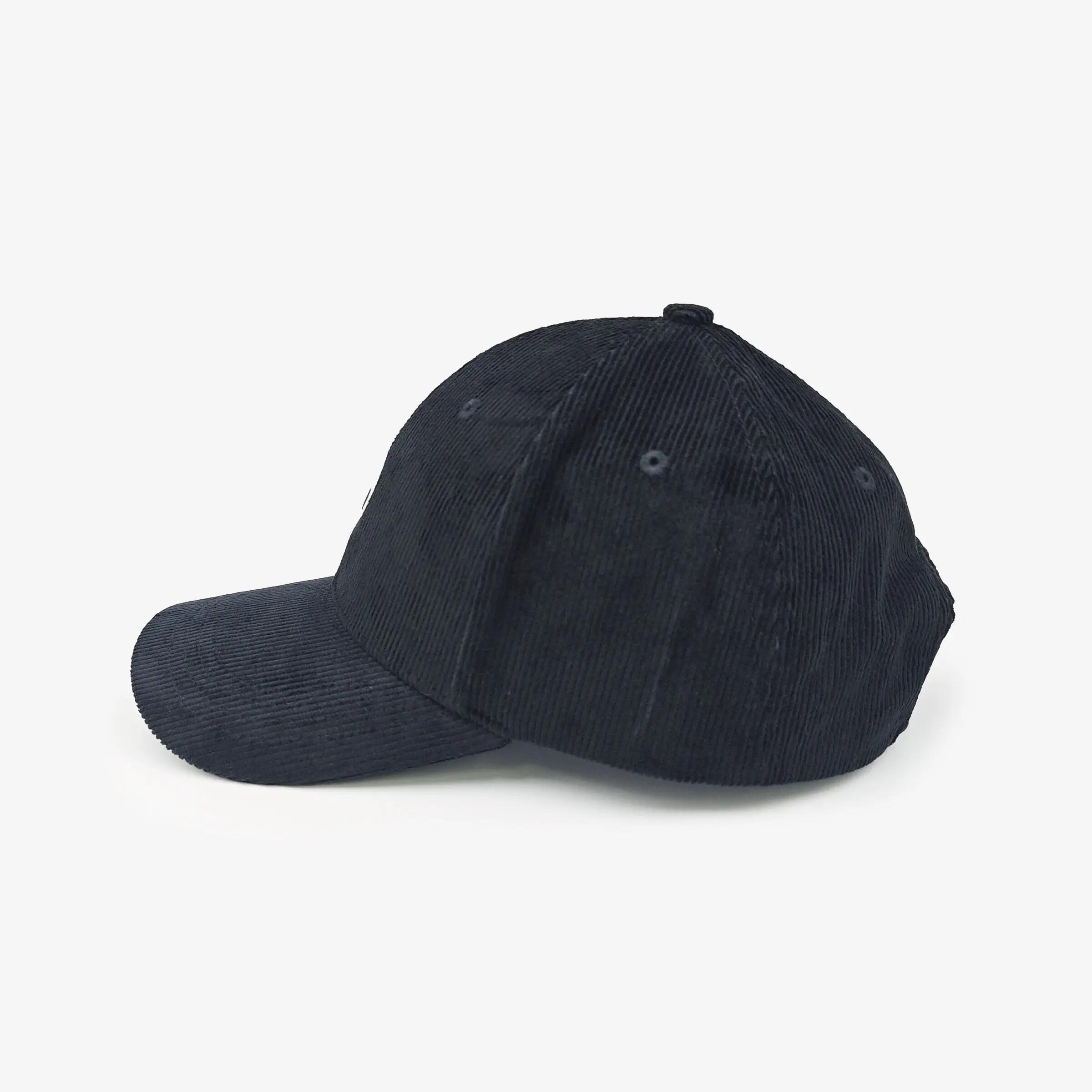 Cappellino con logo in velluto a coste 2/4