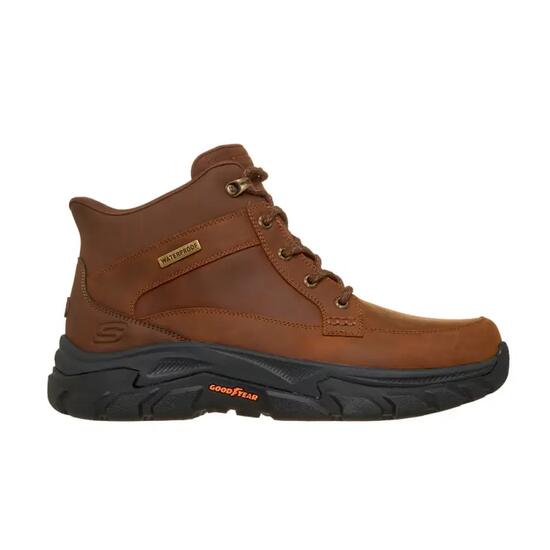 Botas Hombre Skechers Slip-ins Waterproof Relaxed Fn Marrón