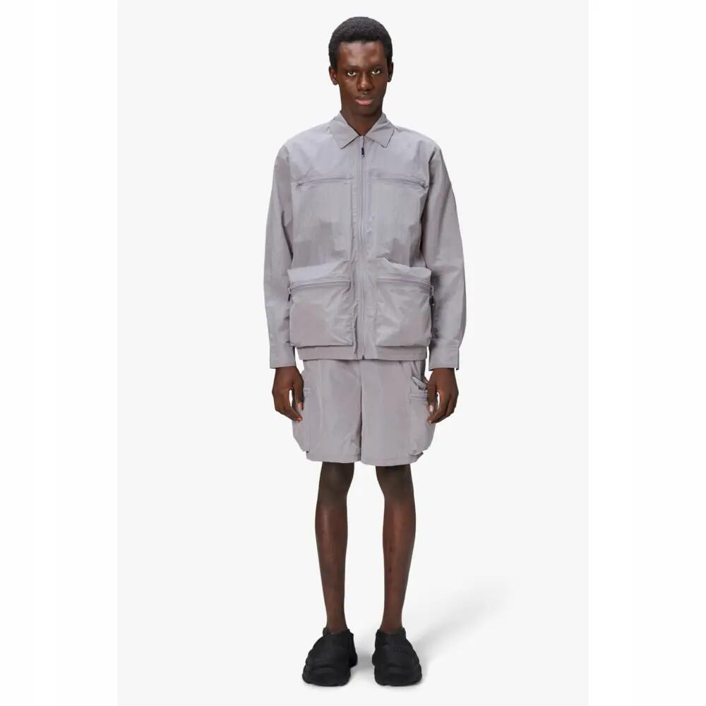 MĘSKA KOSZULA WIERZCHNIA Rains Kano Overshirt BEZ KAPTURA  SZARA 8/14