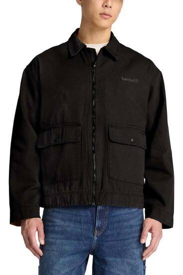 Giacca - Uomo - canvas cotone relaxed - Nero
