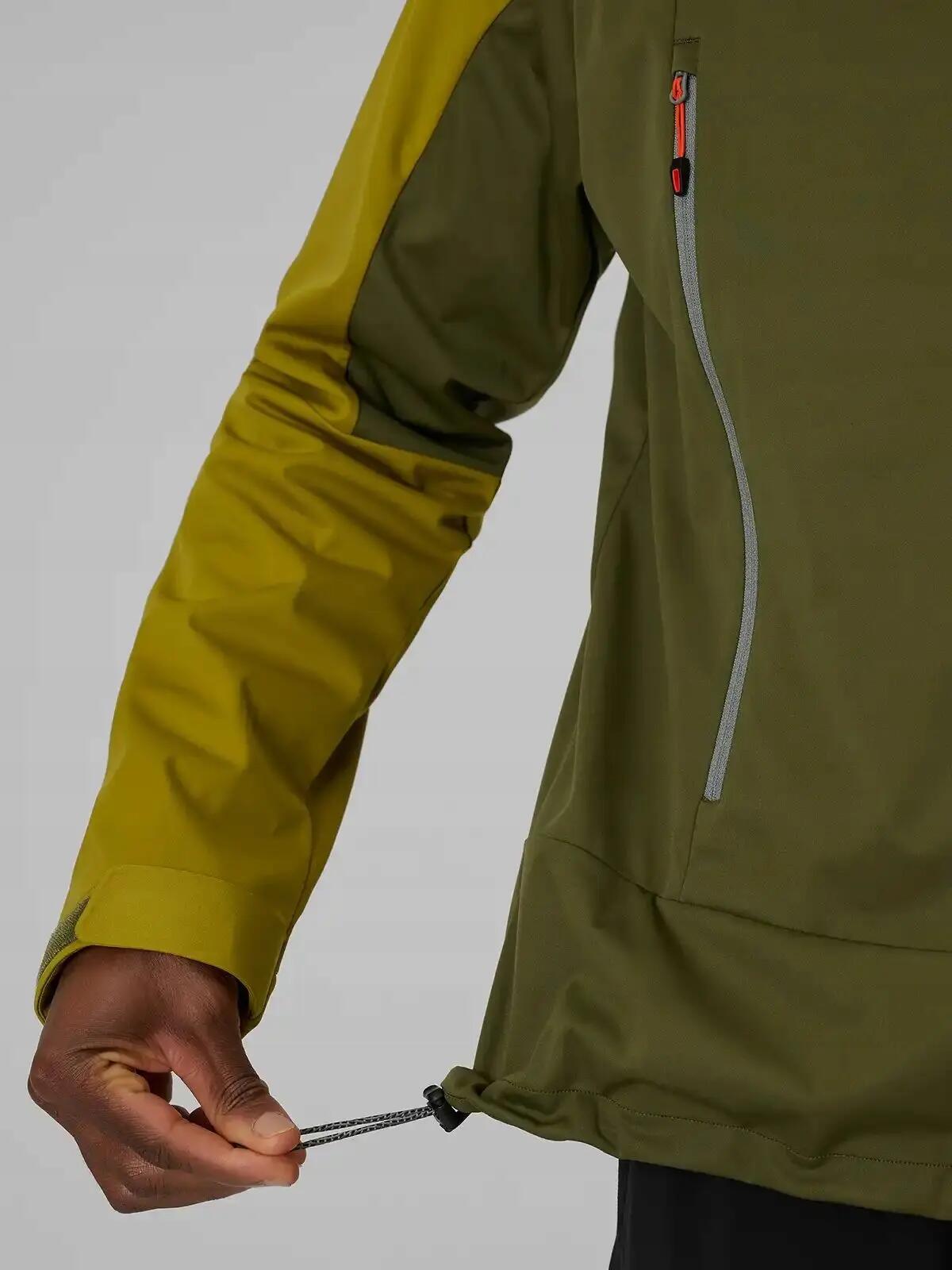 SOFTSHELL MĘSKI 4F KURTKA TREKKINGOWA MĘSKA      Z KAPTUREM  ZIELONA 9/14