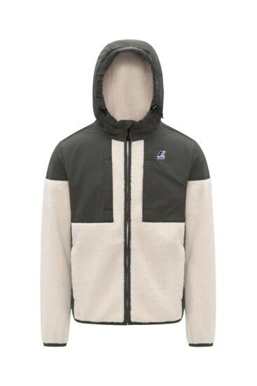 Veste polaire unisexe Samson 4.0 - ecru et vert sauge