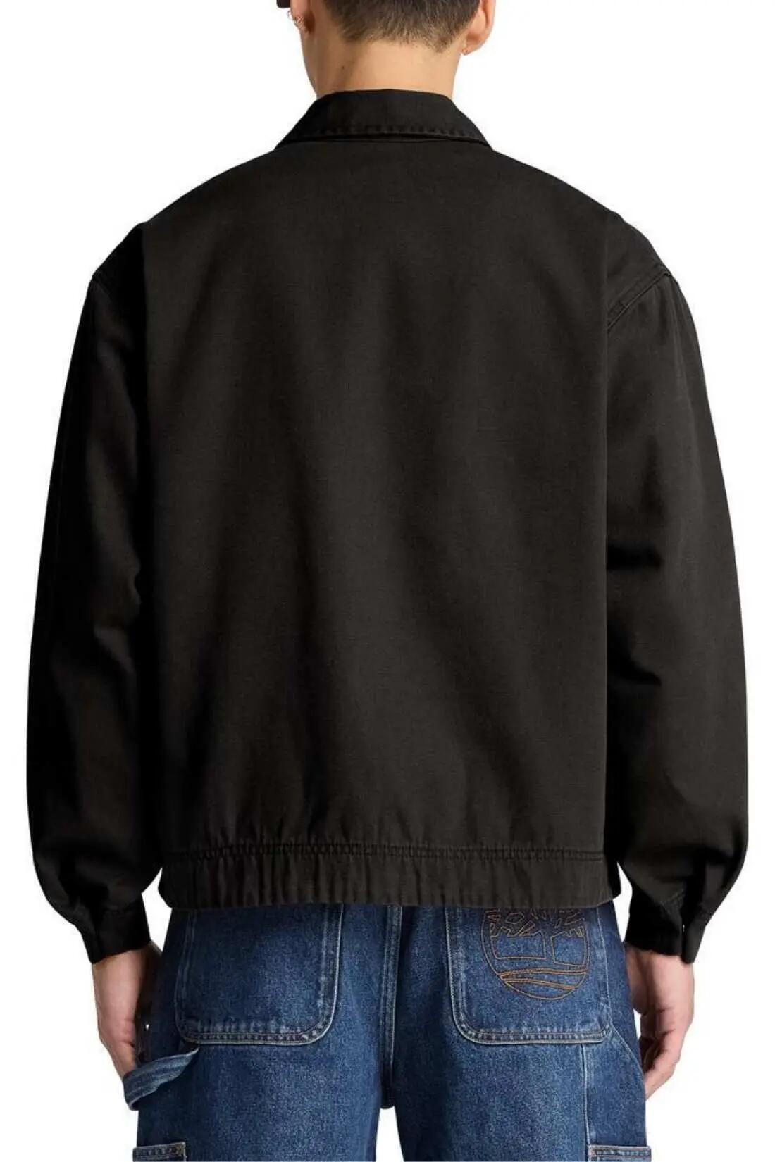 Herren - Sportswear - Jacket - relaxed fit, 100% Baumwolle - schwarz 3/4