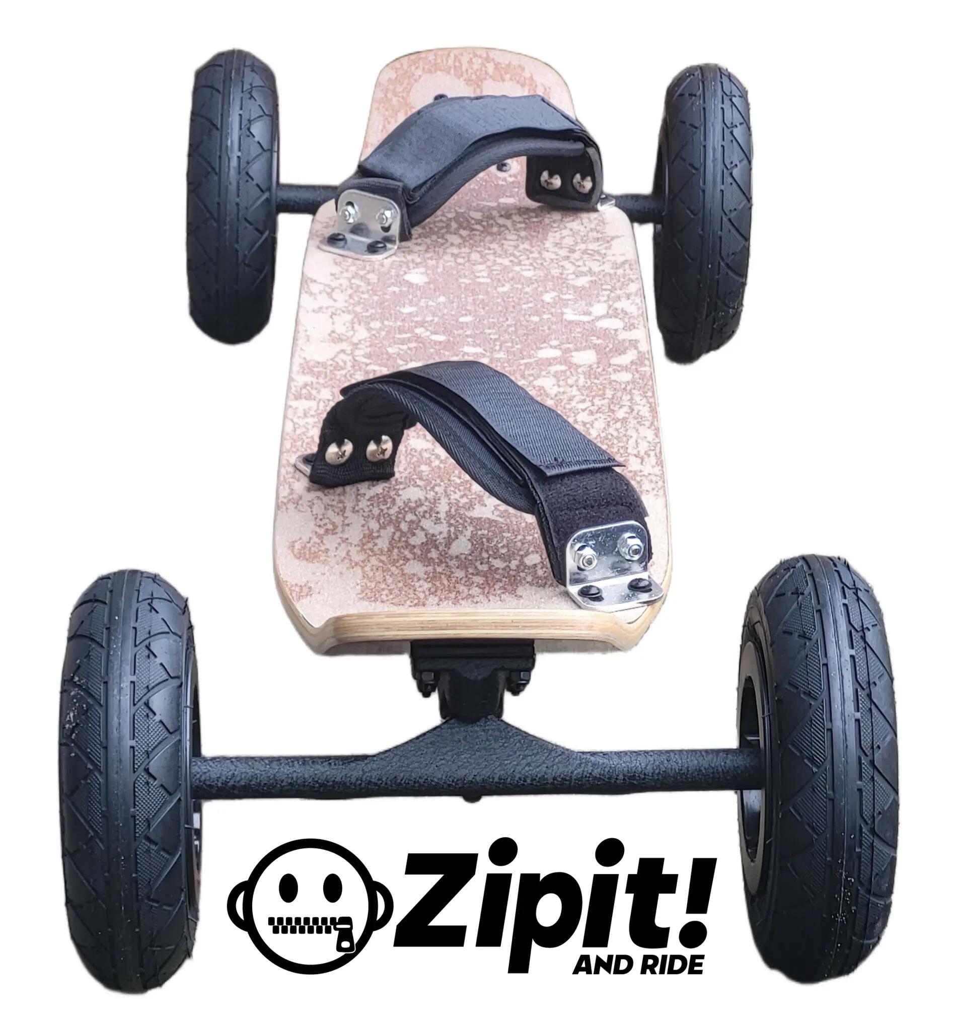 Zipit Hyena Mountainboard, 94 cm lang, 20 cm breit, mit Luftreifen 3/4
