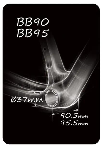 Suport TOKEN BB3724 C3 – Rama BB90 (trek) do korby SHIMANO (dia.24) 2/2