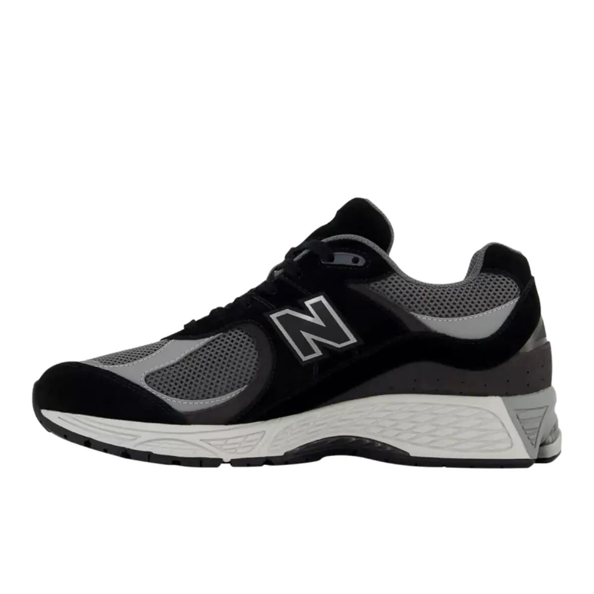 New Balance 2002R Black Castlerock Grey 3/5