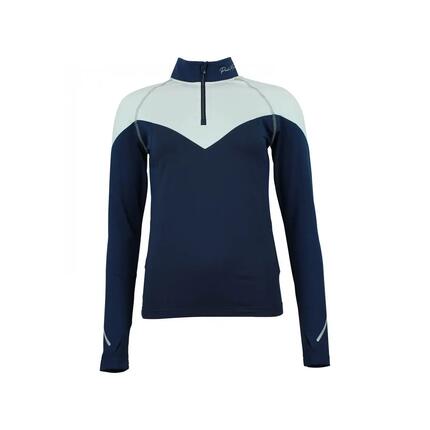 T-shirt 1ere peau avec zip femme Peak Mountain