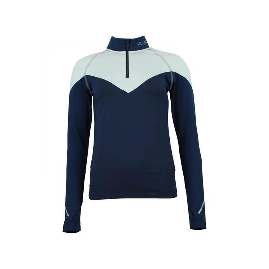 T-shirt 1ere peau avec zip femme Peak Mountain