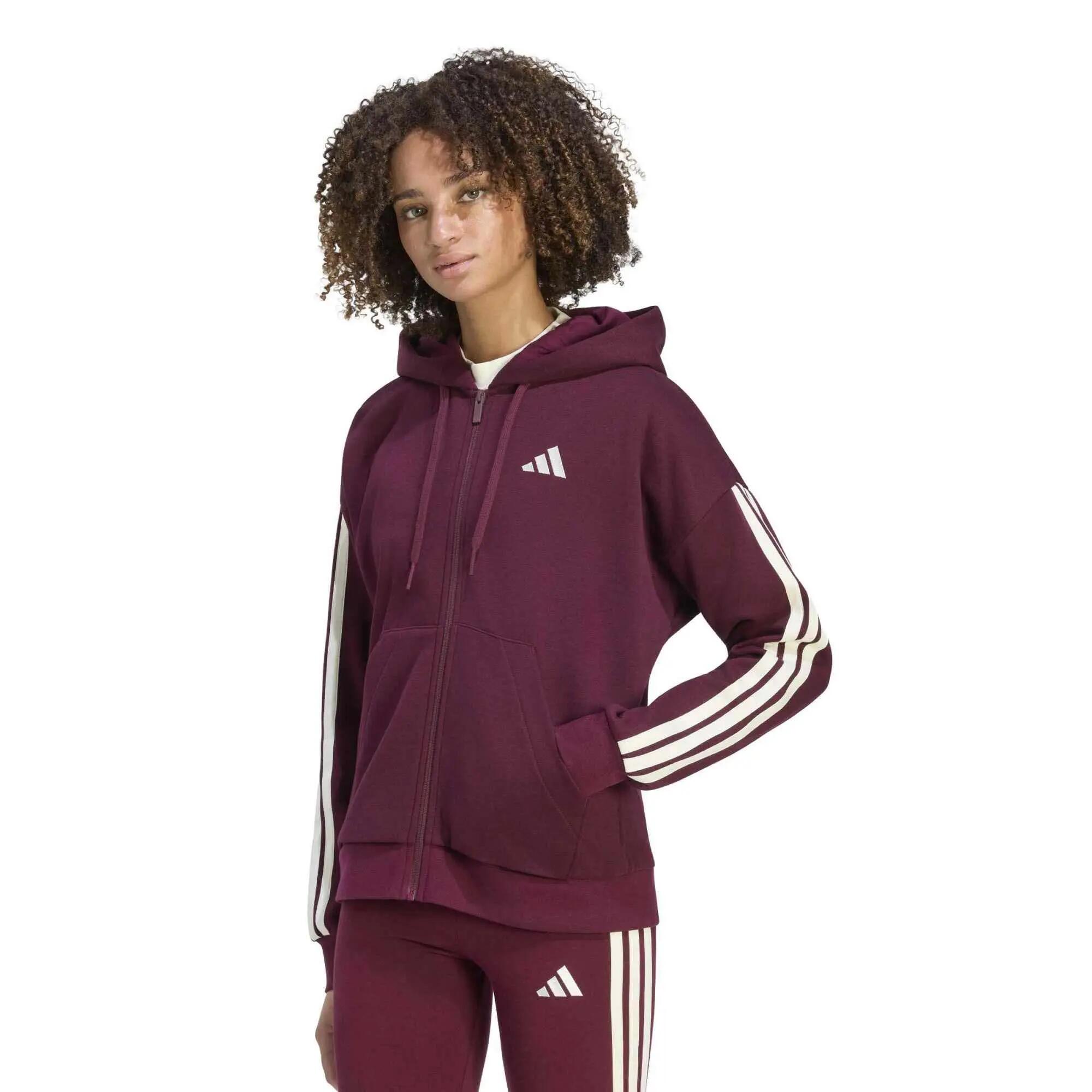 Sweat À Capuche Adidas Sport W 3S Fl Fz Hd Femme 2/5