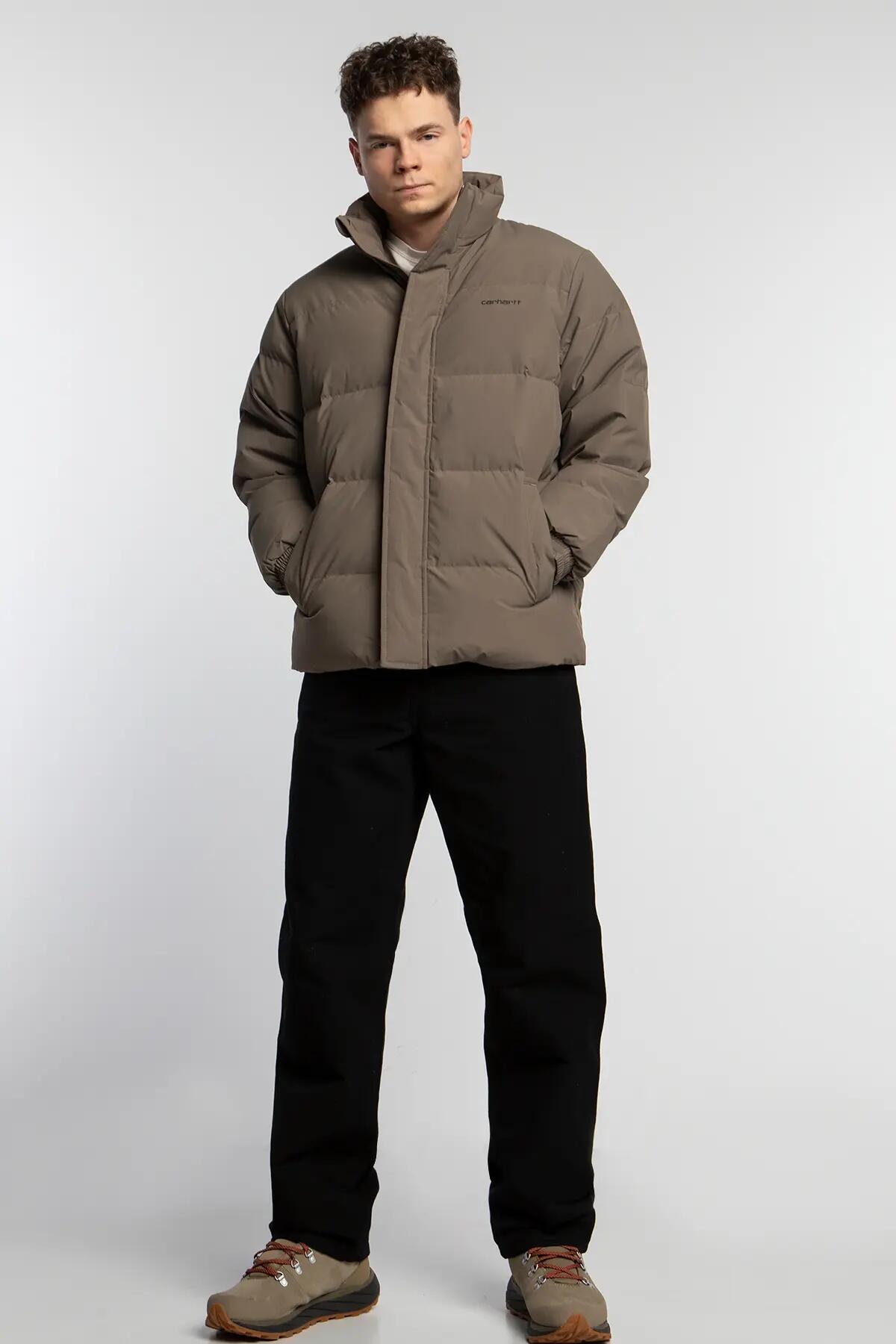 Kurtka zimowa męska Carhartt WIP Danville Jacket BEZ KAPTURA  BRĄZOWA 2/6