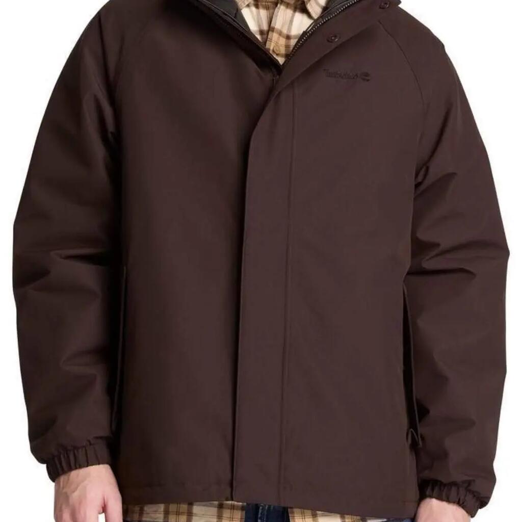 TIMBERLAND waterproof jacket - men's, ripstop nylon, brown.