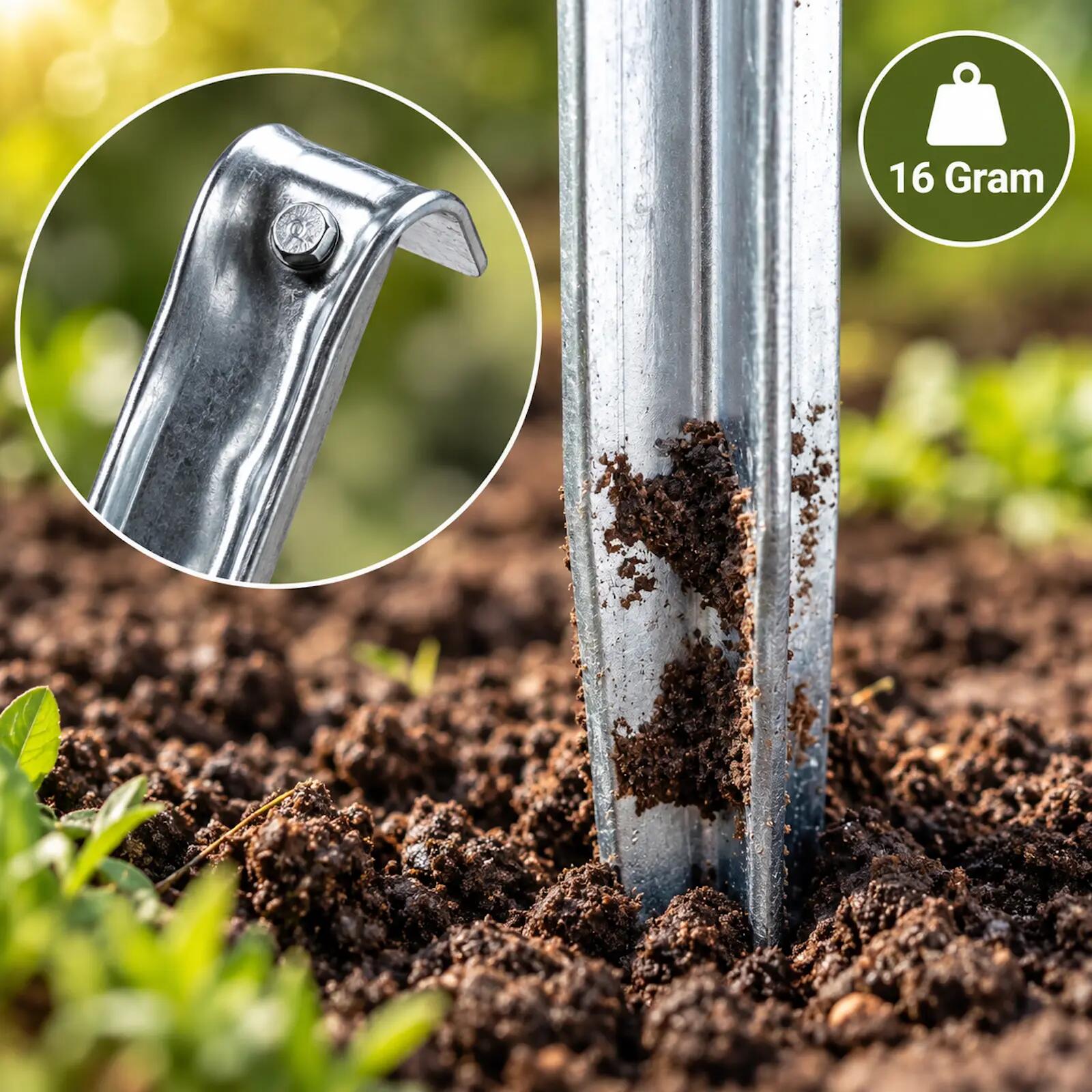 Heringe 5 St Aluminium 18 cm Ultraleicht Erdnägel 16 g Hering 4/6