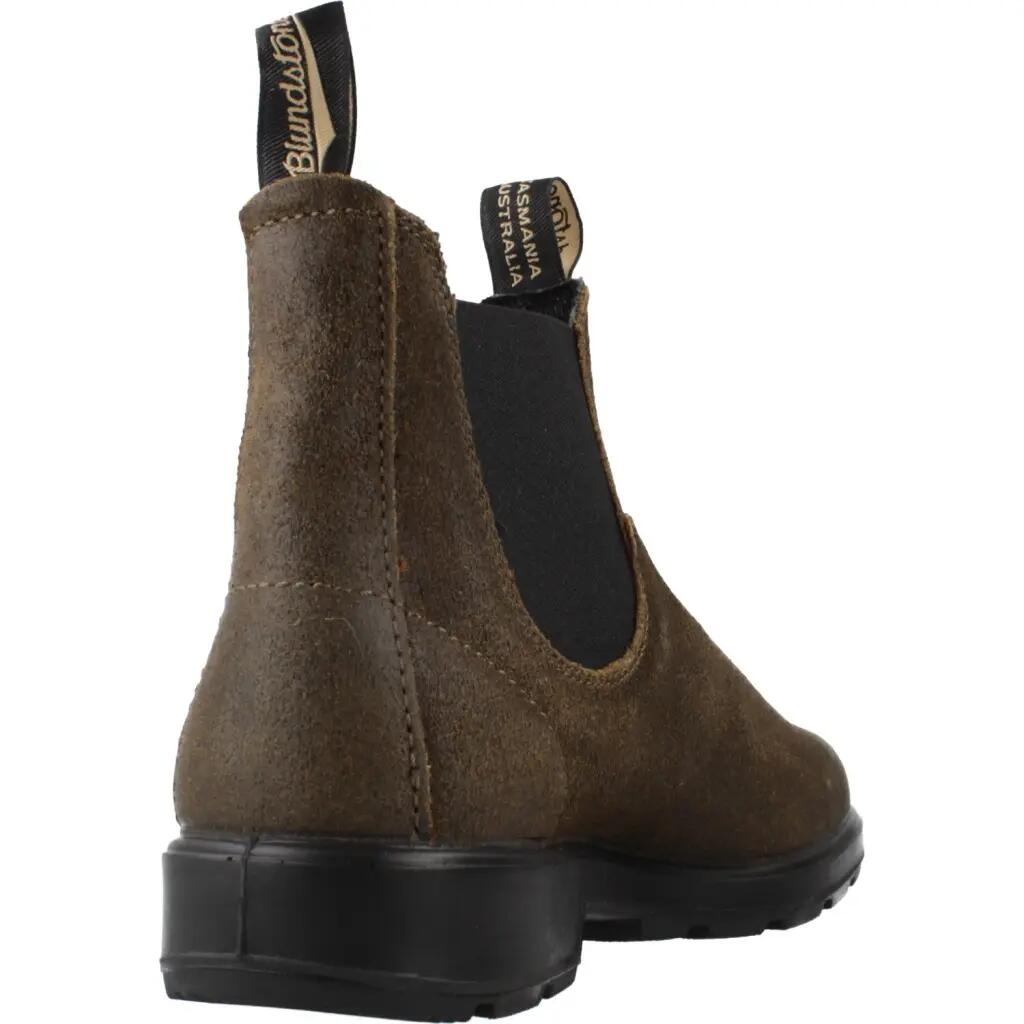 Botas Marrones Blundstone Dark Olive Waxed Suede Resistentes al Agua 3/5