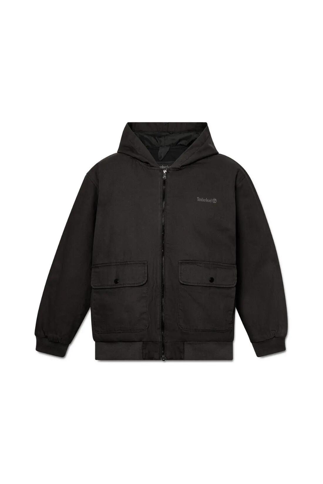 Men - sportswear - bomberjacke - regular fit, 100% Baumwolle - schwarz 4/4
